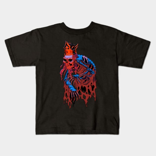 Lich King - Master Of Dust (red version) Kids T-Shirt by tommartinart